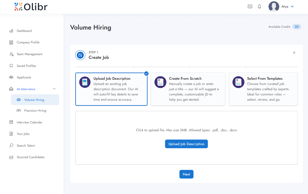 Olibr Platform Screenshot